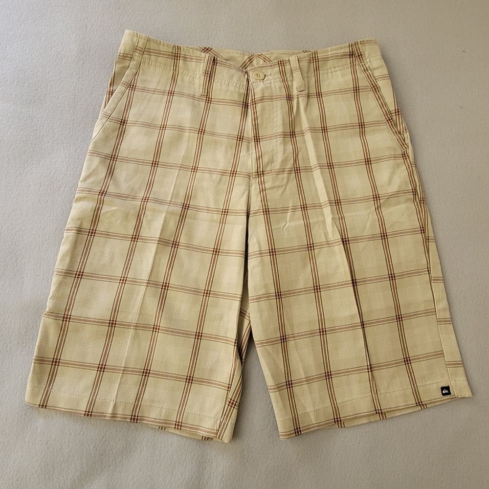 Unbranded Shorts Adult Size 34 Brown Plaid Chinos Outdoor Skate Golf Casual Mens